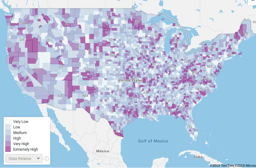 KI-Firma stellt COVID – 19 – Map für USA zur Verfügung