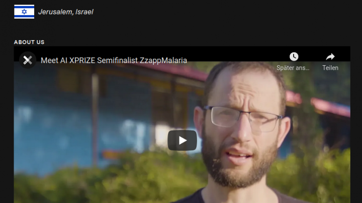 Zzapp Malaria gewinnt IBM Watson AI XPIZE