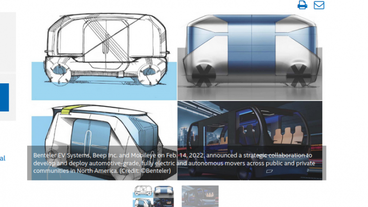 Mobileye: E-shuttle to be launched in 2024