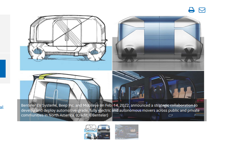Mobileye: E-Shuttle soll 2024 eingeführt werden