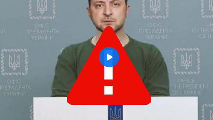 Deepfake of Zelenskyy: „Surrender to the Russians“.
