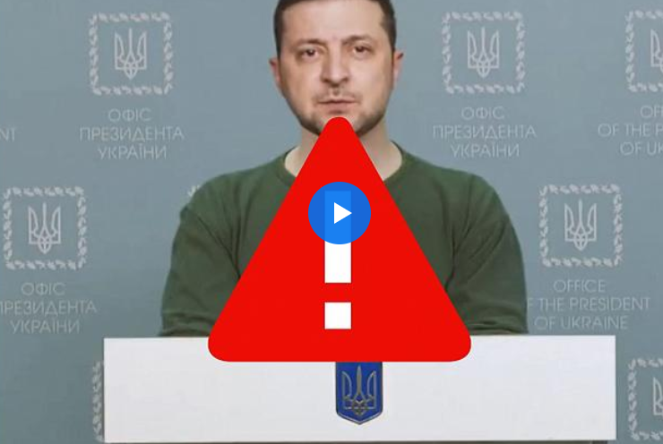 Deepfake of Zelenskyy: “Surrender to the Russians”.