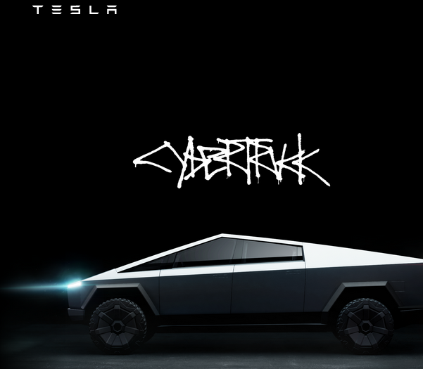 Tesla: veil off cyber truck, futurism cab shrouded in mystery