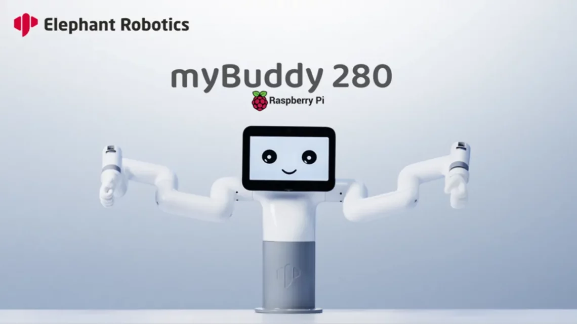 Elephant Robotics launches myBuddy, a robot with two arms and multiple capabilities