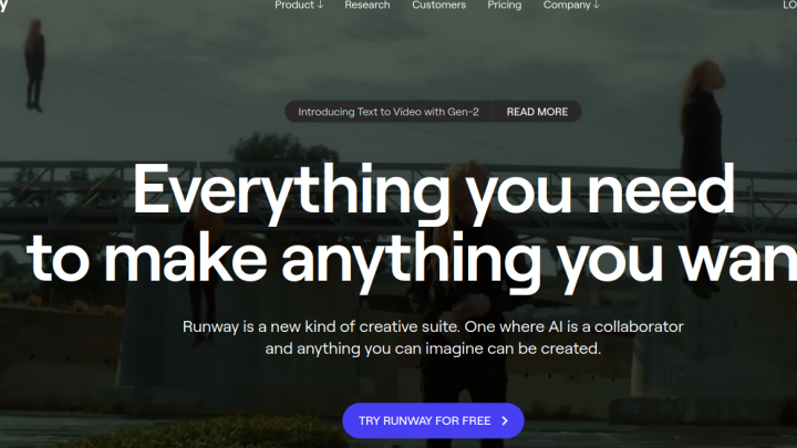 Runway AI : original video clips after entering text