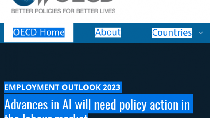 OECD warns of the consequences of automation for jobs