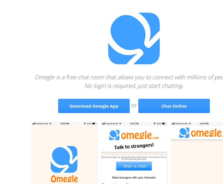 The video chat service Omegle has been discontinued